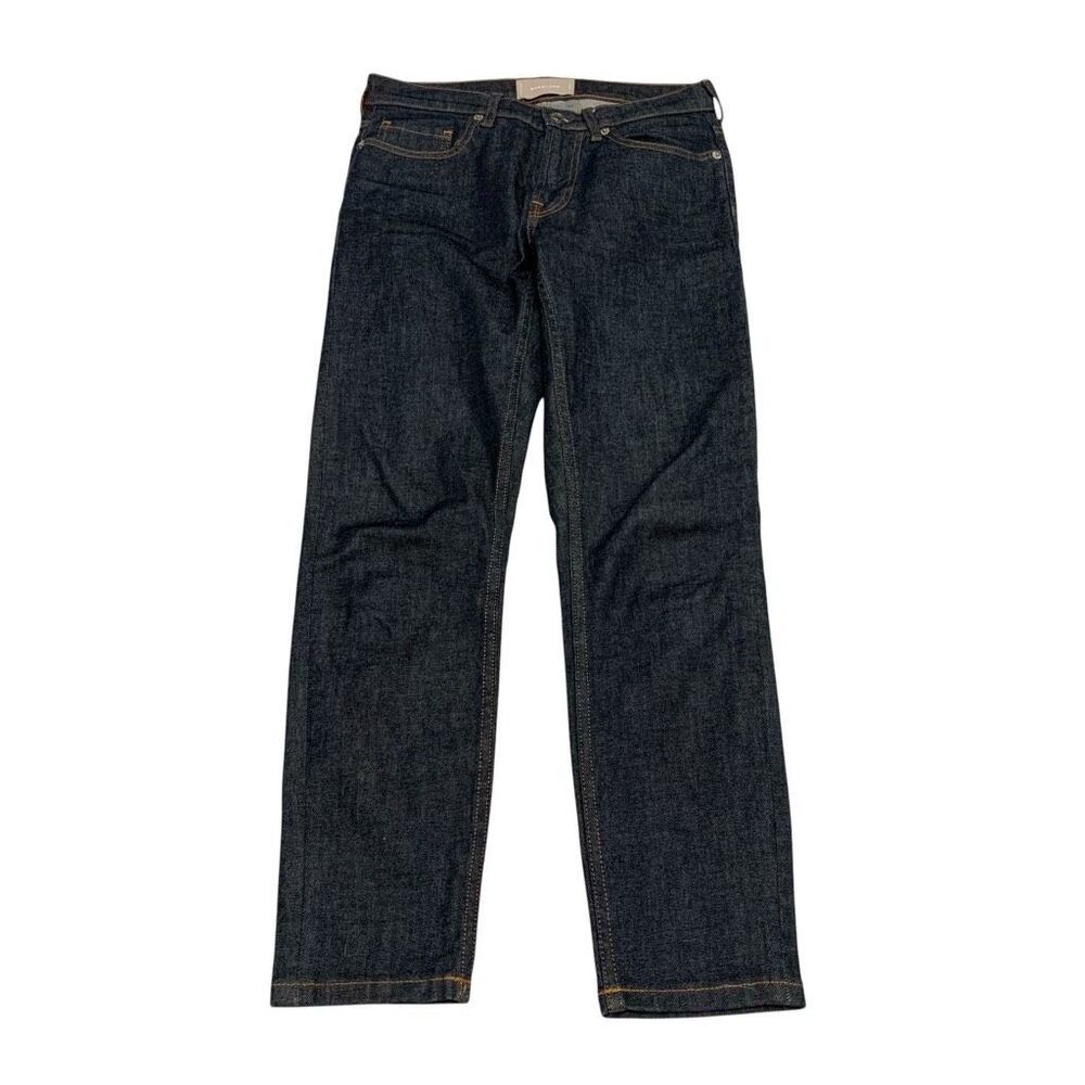 Everlane mid rise slim straight leg ankle denim jeans dark wash women Sz 25